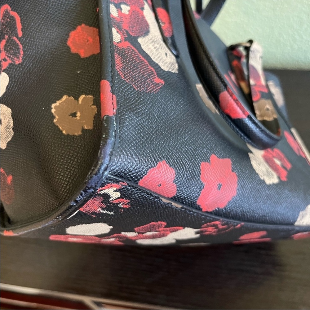 Coach Crosby Black Floral Bag - Picture 9 of 10